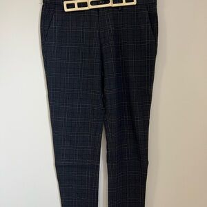 Zara Men's Navy Checkered Pants
